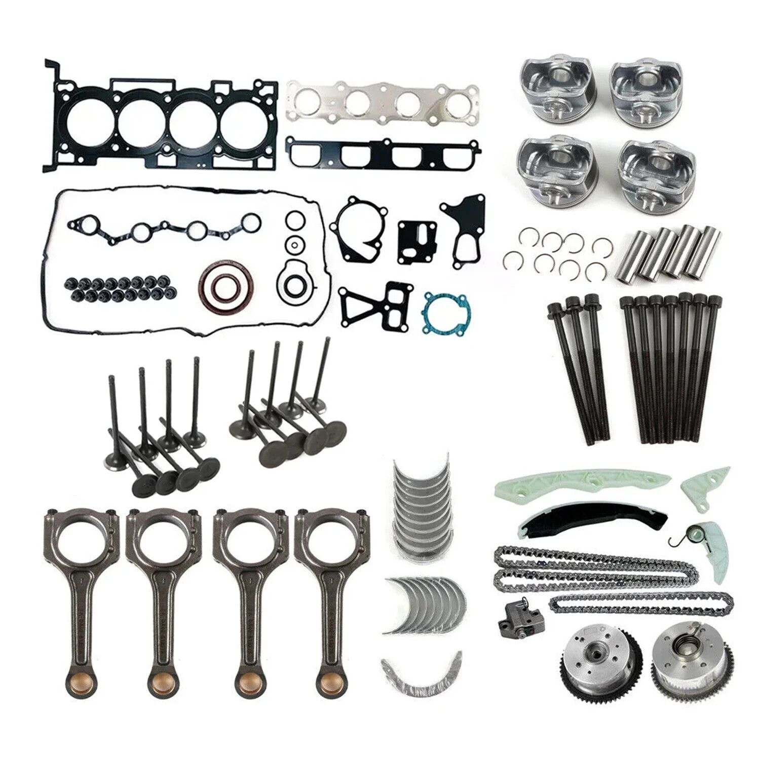 Hyundai Sonata Tucson 2.0T Engine Kit Piston Ring Connecting Rod Set 2011-2022