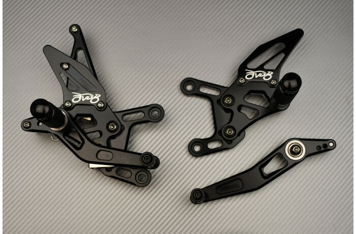 Commandes reculées dorées pour Yamaha YZF R1 2012-2014 d'aluminium CNC