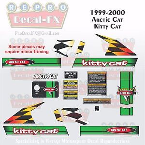 1993 ARCTIC CAT THUNDER CAT 900 HOOD REPRODUCTION DECAL GRAPHICS SNOWMOBILE