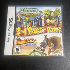 Shrek's Carnival Craze / Madagascar 2 In 1 Nintendo DS * CASE AND MANUAL ONLY *