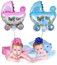 16 Inch Bay Buggy Balloon Baby shower welcome baby girl boy buggy balloon