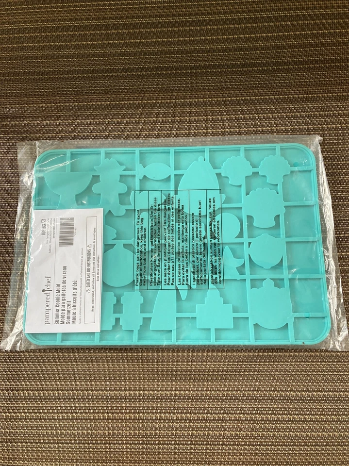 Pampered Chef Summer Cookie Mold #100183 GREAT BEACH COOKIES NIP - Image 2 of 3