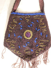 Stunning Antique Flapper Purse Purple Blue Gold Stunning Antique Flapper Purse Purple Blue Gold