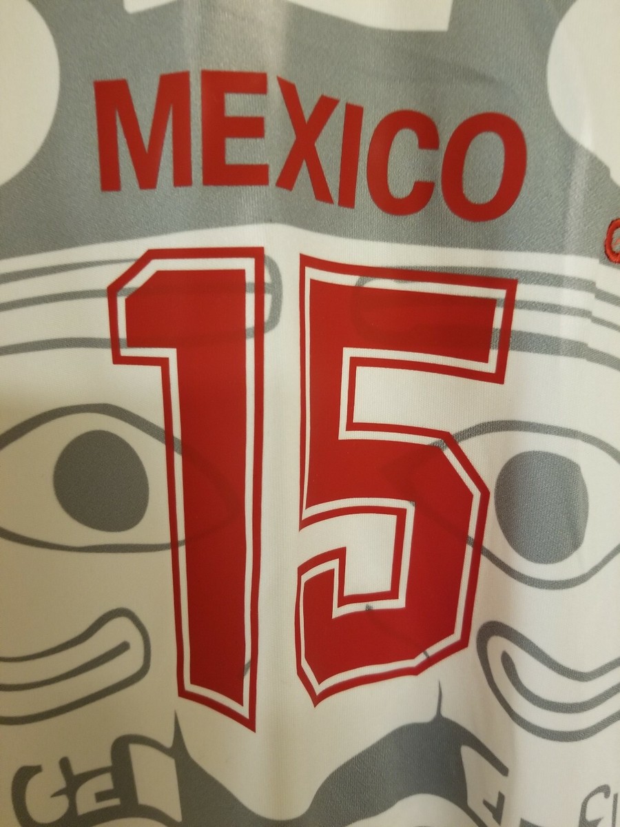 1998 メキシコ　アウェイ　No.15　HERNANDEZ Mexico Home World Cup 98 - HERNANDEZ # 15 - Football Soccer