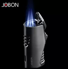 Luxury Jobon Powerful Triple Blue Jet Torch Windproof Turbo Cigarette Lighter