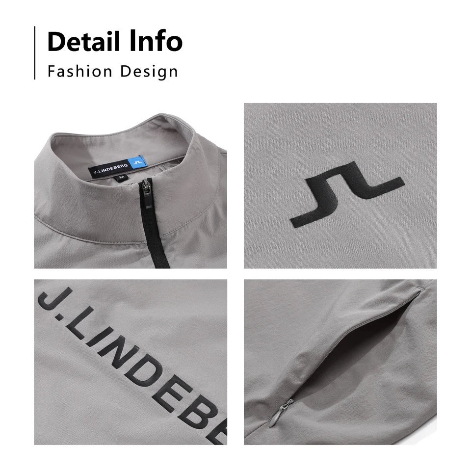 J. LINDEBERG Golf Men's Thin Vest Slim Comfort Tank Top Vest - Image 3 of 4