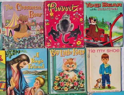 Lot of 15 Vintage Elf Books Rand McNally Whitman Tell-a-Tale Fuzzy Wuzzy HBs - Imagen 4 de 12