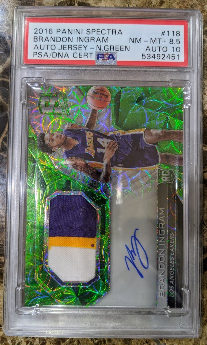 Brandon Ingram 2016 Panini Spectra Lakers Rookie RC Patch Brandon Ingram 2016 Panini Spectra Lakers Rookie RC Patch