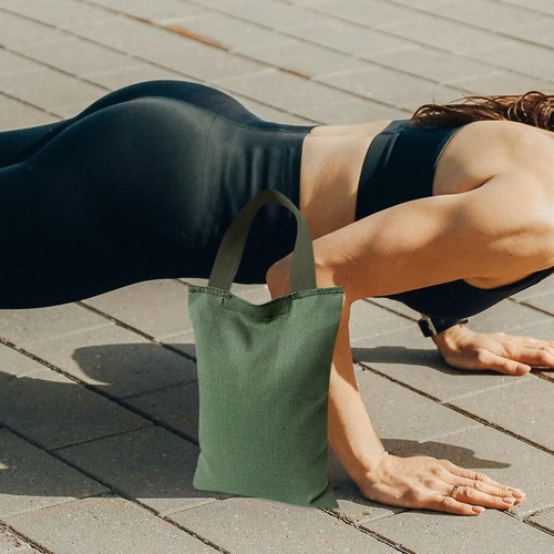 4 Stück Segeltuch-Sandsack mit Griff für Pilates, Yoga und Fitness, 2 kg - Bild 7 von 12