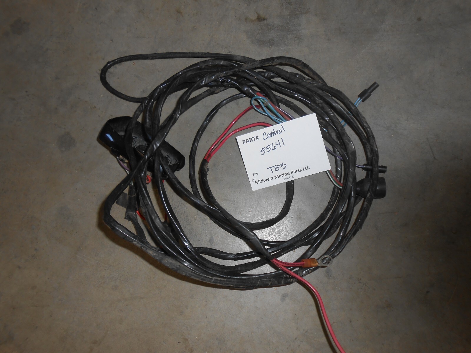 55641 Mercury 1971 65hp 4cylinder outboard 3 button control and cable ...