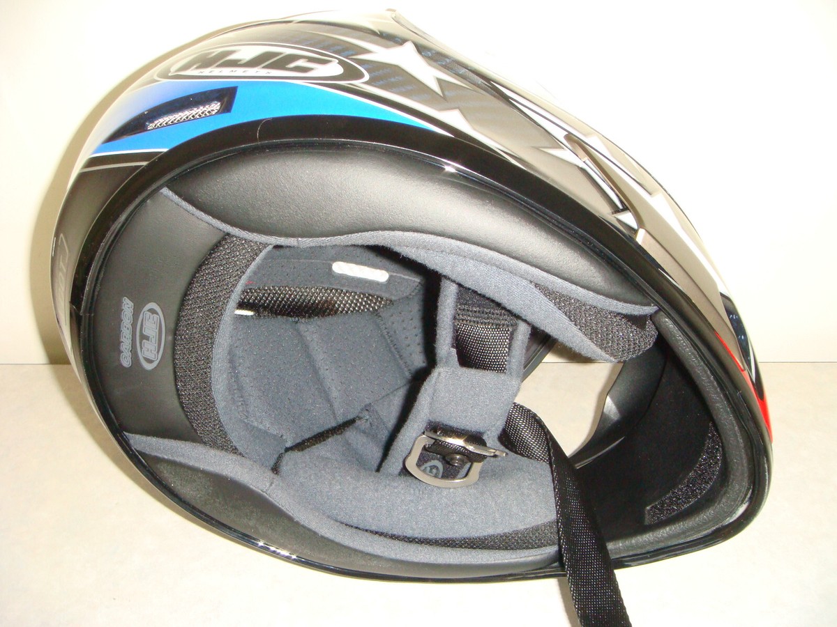 HJC AC-12 Carbon Fiber Elbowz MC2 Blue Ben Spies helmut HJC AC-12 Carbon Fiber Elbowz MC2 Blue Ben Spies helmut