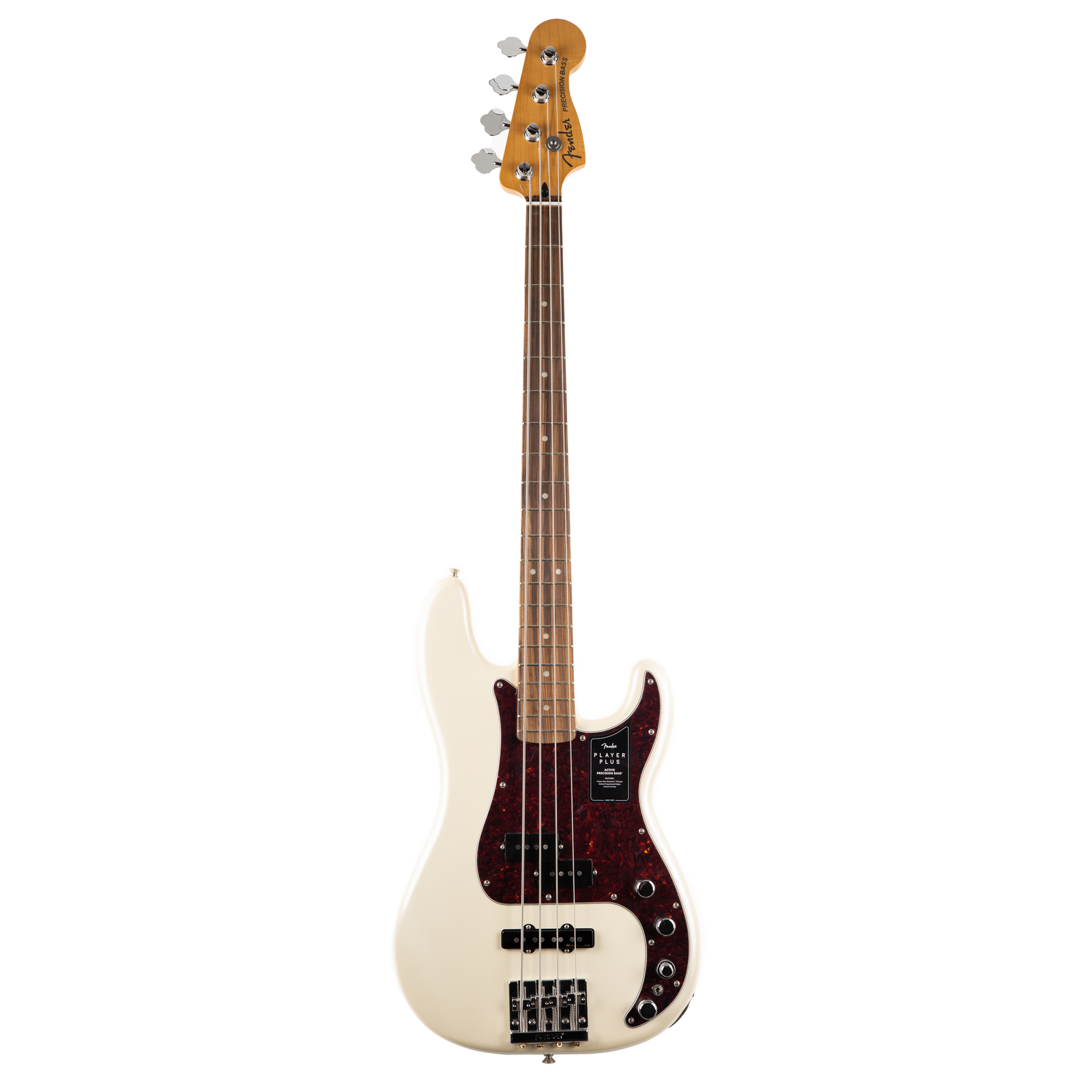 Basso Fender Player Plus Precision Bass Pau Ferro - Perla Olimpica - Foto 2 di 8