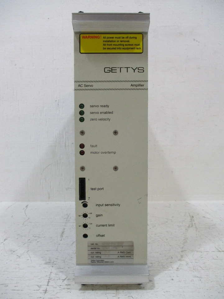 Gettys A3110-001 AC Servo Amplifier Module AEG 44-0087-30 - Image 2 of 4