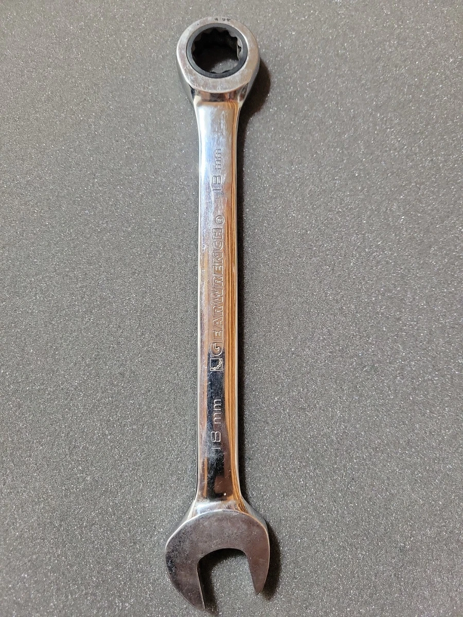 Gearwrench 18mm 12 Point Combination Ratcheting Wrench 9118D eBay