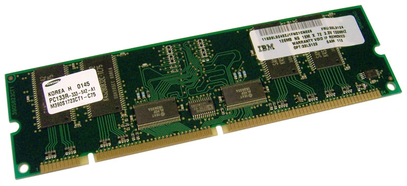 IBM 33L3123 ECC 133Mhz PC Reg 128MB Memory 33L3124 CL3 Registered 