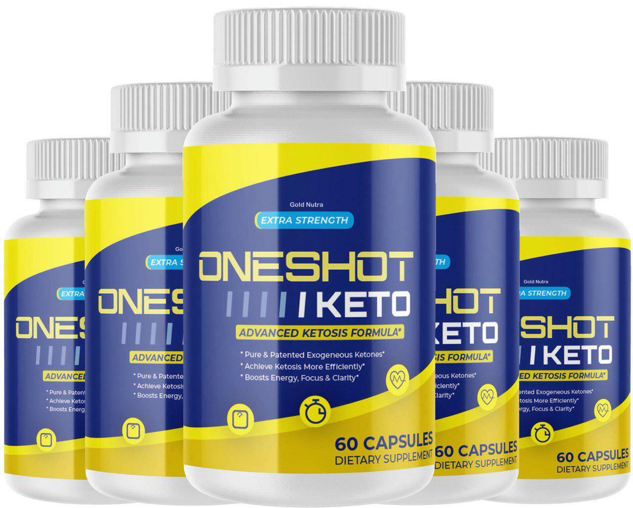 (5 Pack) One Shot Keto Pills, Official Weight Loss Supplement with