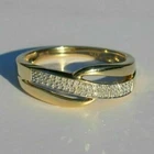Art Deco Antique 2.20 Ct Diamond Vintage Engagement Ring 14K Yellow Gold Over