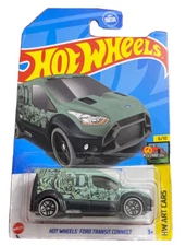 HOT WHEELS Ford Transit Connect Green 64/250 Art Cars 6/10 Long 2023