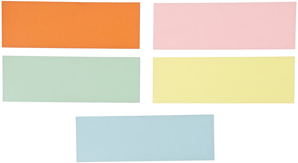 Pacon Blank Flash Cards Assorted Colors 3 x 9 Inches Pack of 250 eBay
