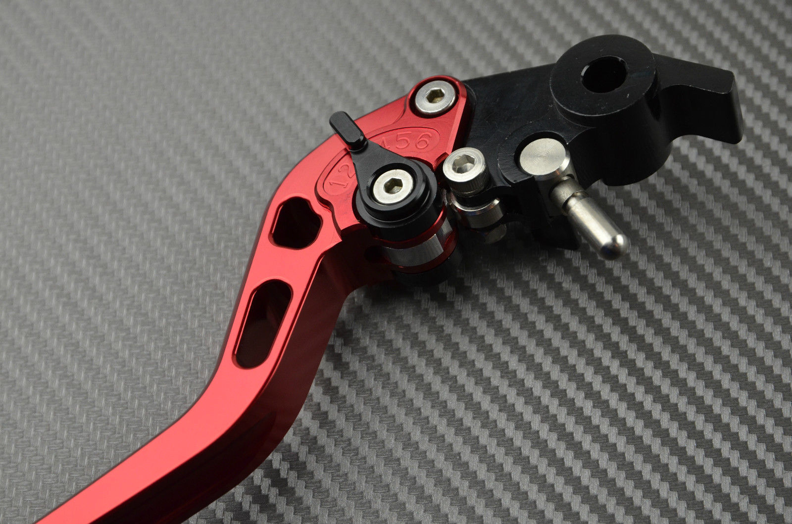 Leviers longs CNC rouges pour HONDA Africa Twin 1000 DCT frein moto 2016-2017
