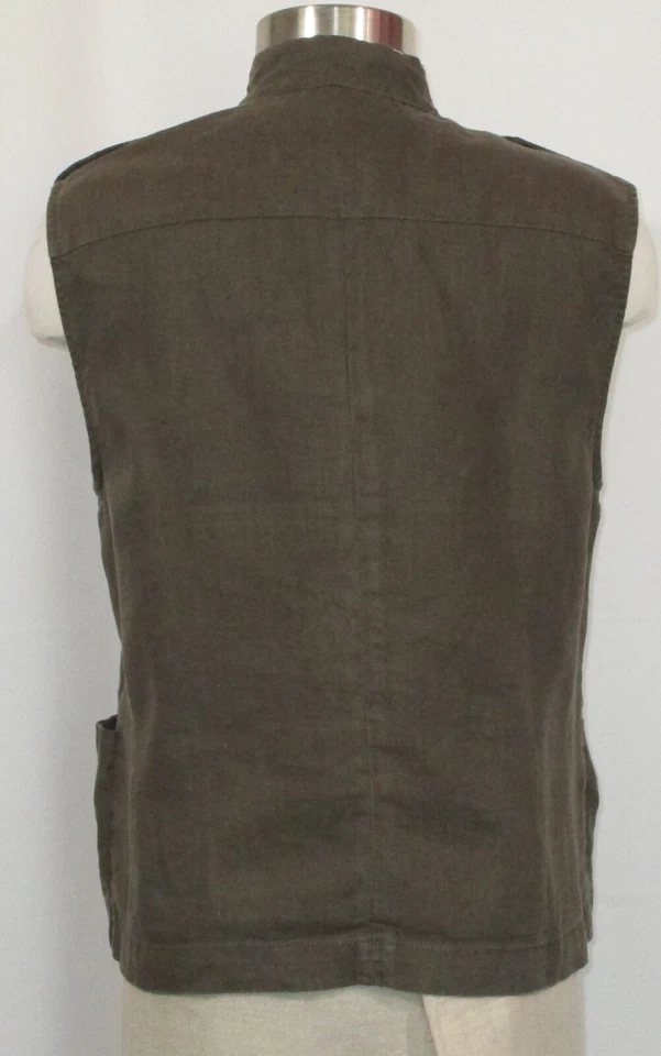 Kut from the Kloth Women's NWT Large Olive Green Draped Vest - Image 4 of 4