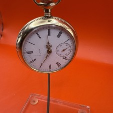 vintage elgin pocket watch working running Large