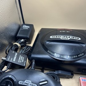 Sega Genesis Console Bundle Model 1601 2 Controllers 2 Games Tested World Cup
