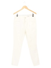 Jeans donna CHIUSO gamba dritta W30/38/M bianco cotone elastan