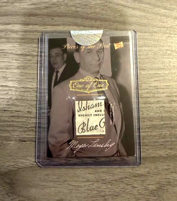 2020 Pieces of the Past MEYER LANSKY AUTHENTIC Relic !! TRUE ONE OF ONE!!!  1/1
