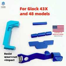 5Pcs Control Kit For Glock 43X/48 Extended Set Slide Stop Mag Release Set Blue