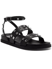 VINCE CAMUTO Womens Black 1/2" Platform Pealan Wedge Gladiator Sandals 7 M