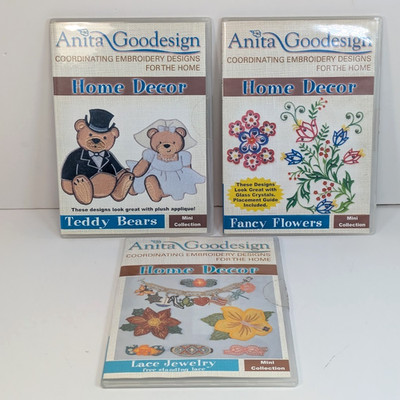 Anita Goodesign Embroidery Designs Machine CD Home Decor Mini Coll (CHOOSE) Used