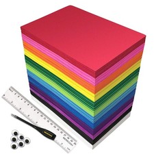 84PACK Foam Craft Sheets 8.5x5.5 inch Eva Color Bulk 84pcs, 12 Colors