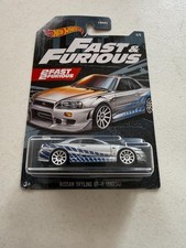 Hot Wheels 2 Fast 2 Furious Nissan Skyline GTR BNR34 R-34 BM6