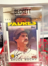 Bruce Bochy Autograph Signed 1986 Topps Card #608 San Diego Padres BAS COA