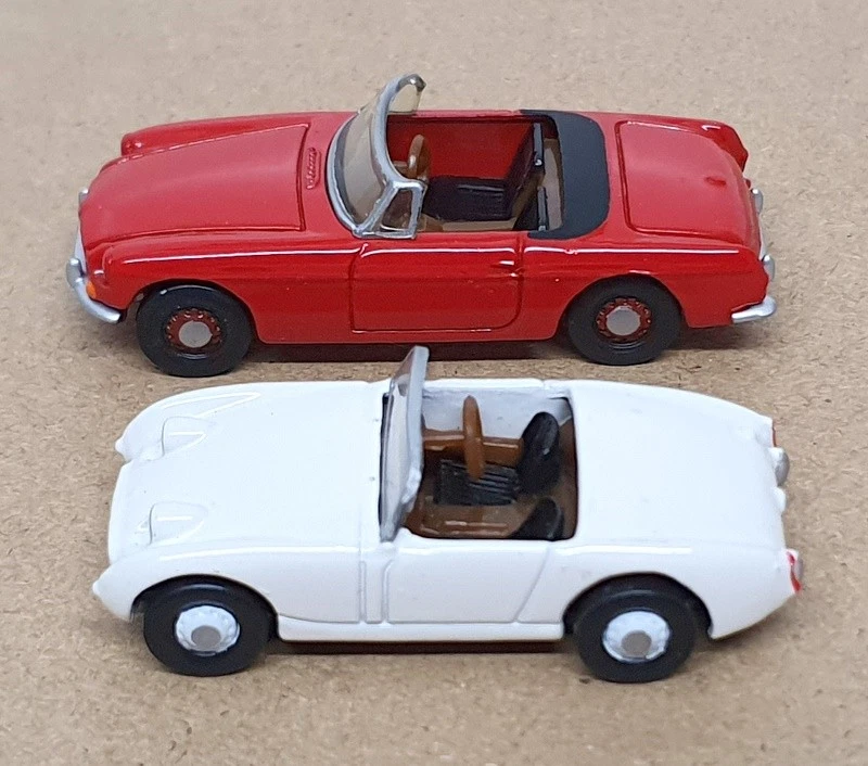 EFE 1/76 Scale 11502 11702 - MGB Roadster & Austin Healey Sprite - Red White - Image 4 of 4