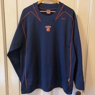 Syracuse Orange Nike Therma Fit Longsleeve Pullover Men s Size XL Vintage FA2008