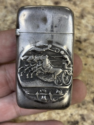 #ad #ad Antique Whiting Manufacturing Sterling Silver Match Safe $145.00