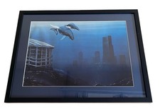 Vintage 1991 TIM WISTROM SIGNED LIMITED EDITION PRINT "Save the Humans“ PNW Art