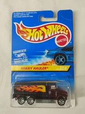 Hot Wheels 1996 Hiway Hauler 3/4 Semi Truck With Flames
