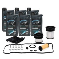 Getriebefilter Satz + 6L WOLF Getriebeöl MB 236.22 für MERCEDES 8G-DCT 724.1 Getriebefilter Satz + 6L WOLF Getriebeöl MB 236.22 für MERCEDES 8G-DCT 724.1