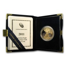 2011-W $5 1/10 oz Gold American Eagle Proof - OMP COA - SKU-G5433 - STOCK 6750.00 per troy oz