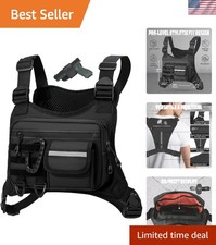 Outdoor Men's Chest Bag with Built-In Phone Holder - Ideal for Running  Hiking