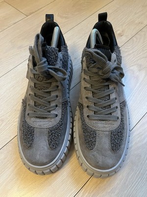 Kennel & Schmenger K&S Plateau Sneaker ZAP Gr. 39 Grau Veloursleder & Wolle