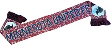 Minnesota United FC Lightweight Scarf Red With Stars MLS MNUFC Ruffneck