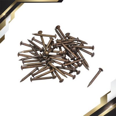 50 Set Small Tiny Brass Nails 1.2x12mm for DIY Wooden Hardware Accessories