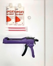 2 WHITE grout With Applicator Gun