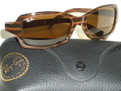 RAY BAN RB2130 938 SLEEK WOODEN GRAIN B15 LENS RITUALS PANDE