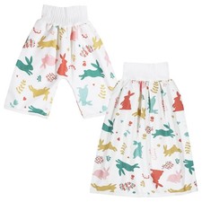 Waterproof Diaper Pants for Baby Kids, 2 Packs Absorbent Toddler Potty Traini...