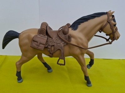 Vintage 1960s Bonanza Horse for Ben Cartwright's w/ Saddle Bridle & Bed Roll